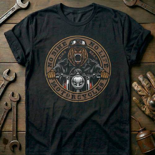 Black - no bike bear vintage T Shirt