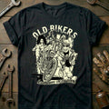 Black - Old Bikers Copy - T-Shirt
