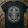 Black - save a biker 66 T Shirt