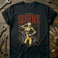 Black - service girl vintage T Shirt