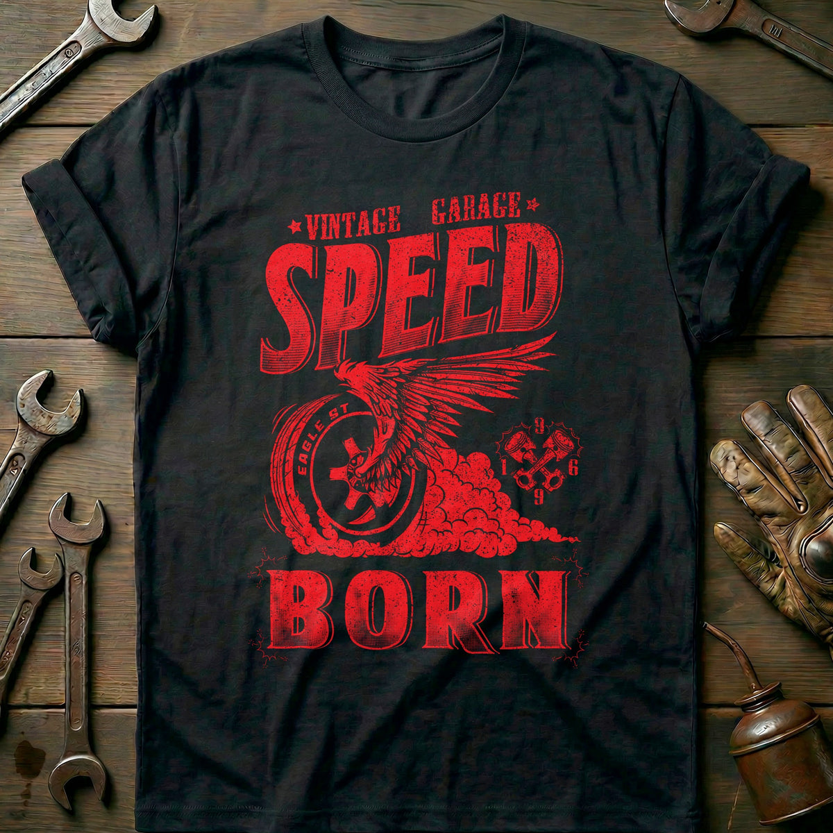 Black - Speed Born T-Shirt