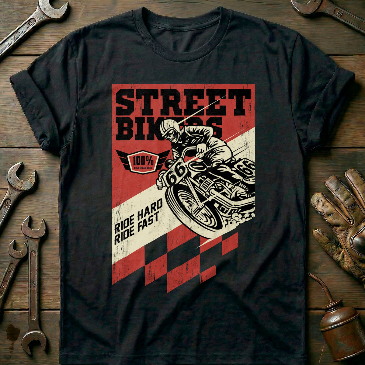 Black - Street Bikers T-Shirt