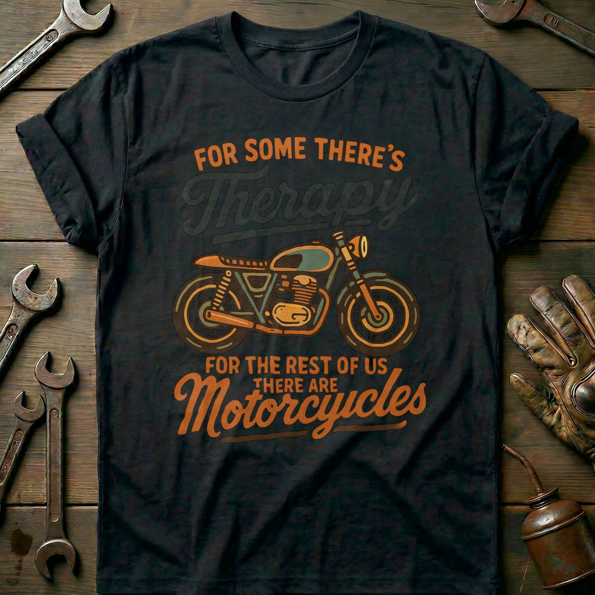 Black - therapy motorcycle 37 T Shirt