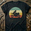 Black - Sunset Retro Sports Bike T-Shirt