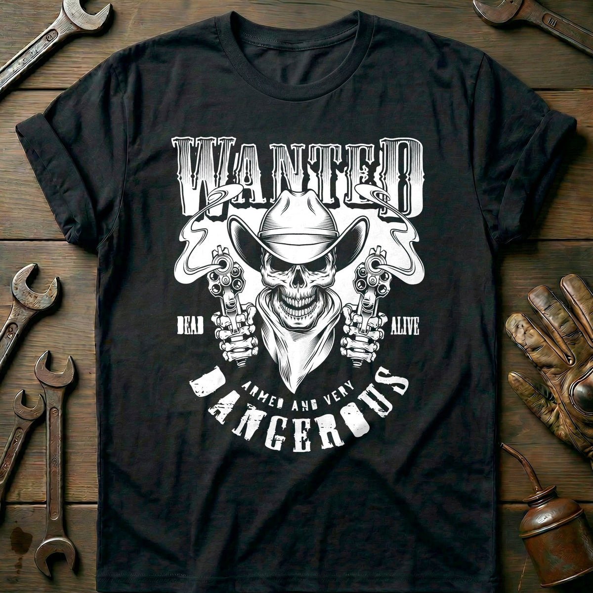 Black - Wanted Dangerous T-Shirt