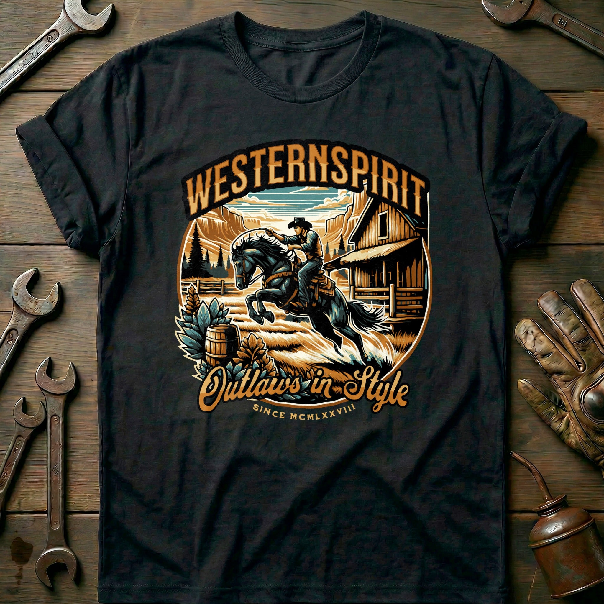 Black - Western Spirit T-Shirt