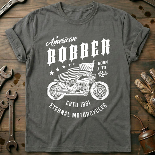 Charcoal - American Bobber T-Shirt