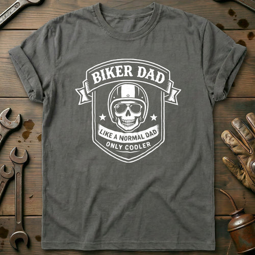 Charcoal - BIKER DAD 026 T Shirt