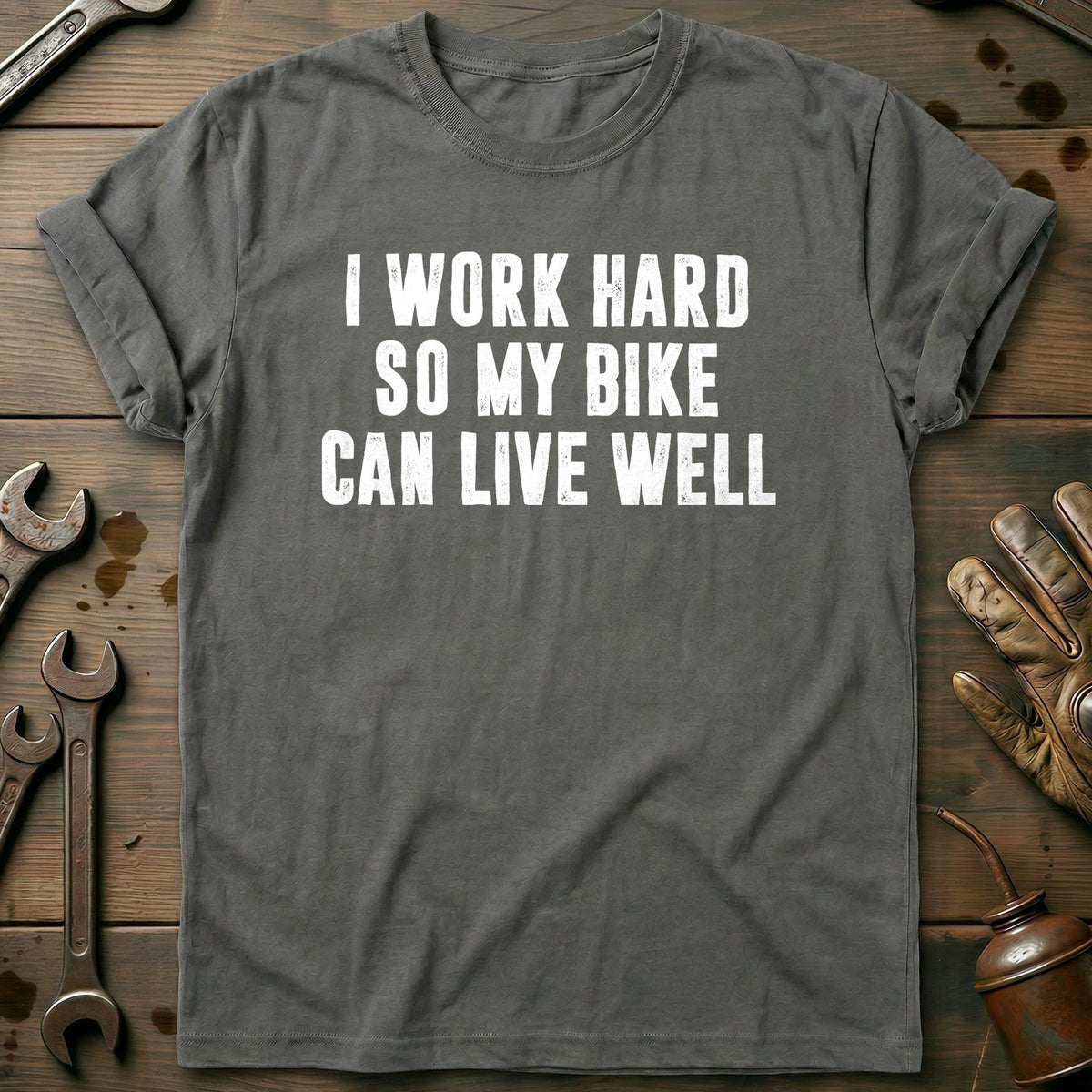 Charcoal - BIKE LIVE WELL 026 T Shirt