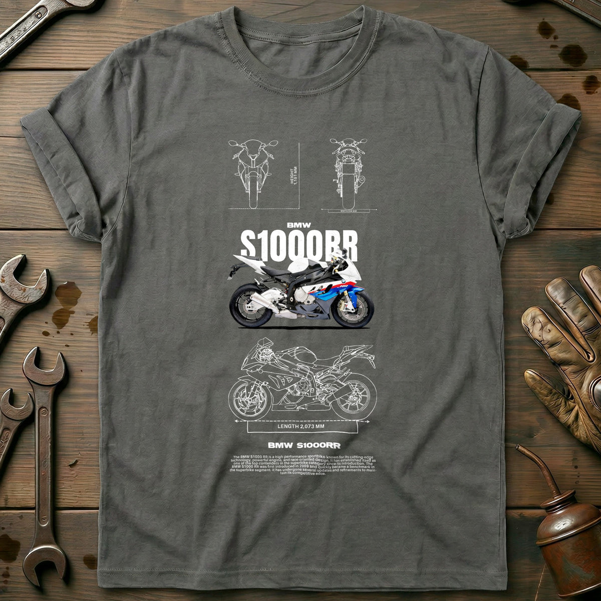 Charcoal - BMW S1000RR T Shirt