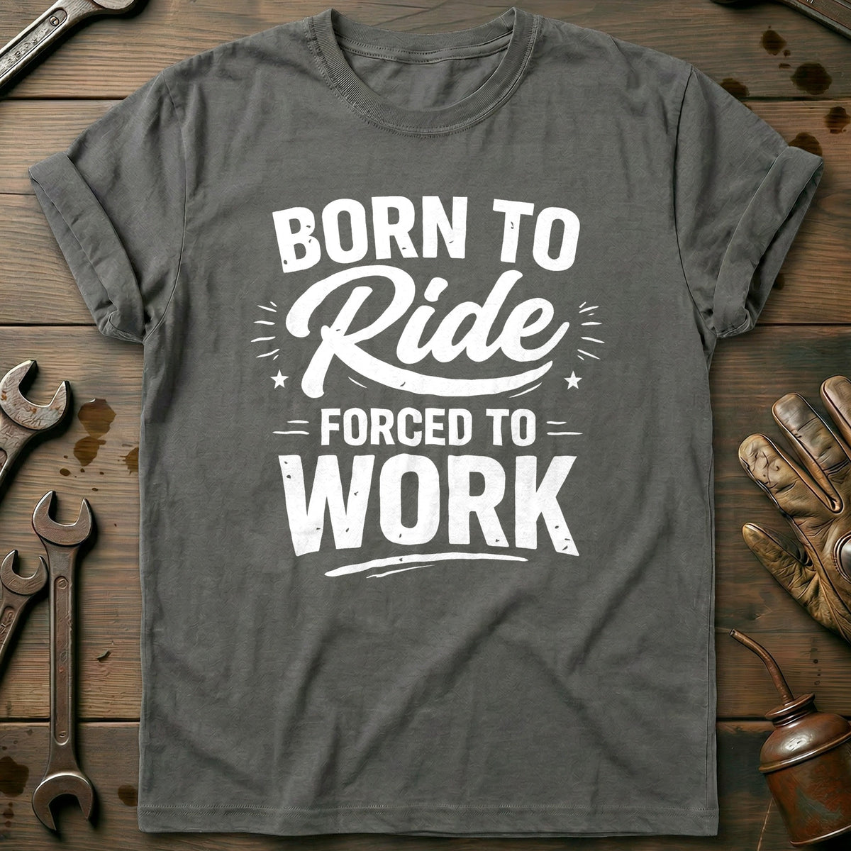 Charcoal - BORN TO RIDE 026 T Shirt