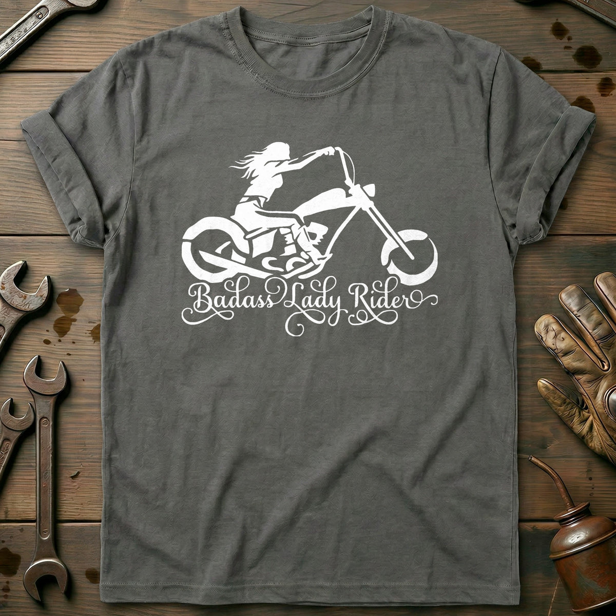 Charcoal - Badass Lady 3 T Shirt