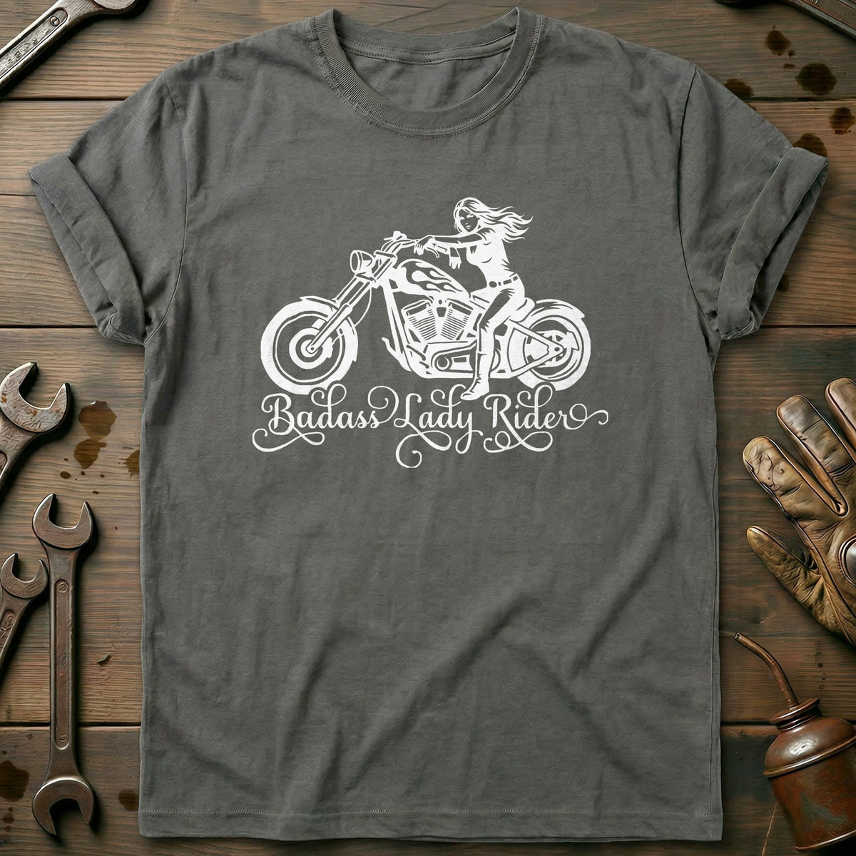 Charcoal - Badass Lady 6 T Shirt