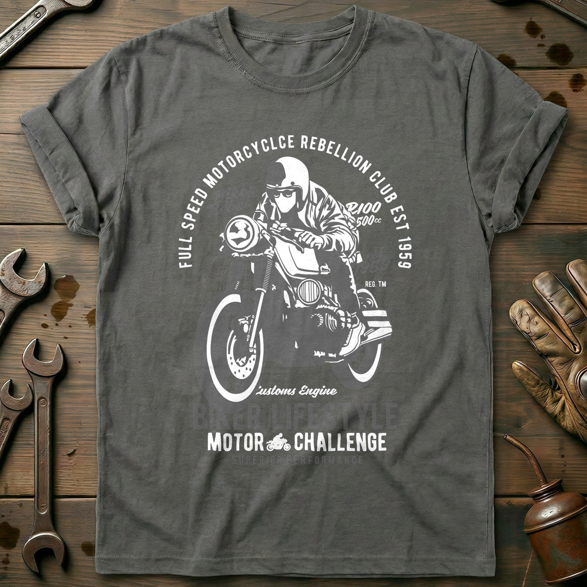 Charcoal - Biker Lifestyle 1 T Shirt