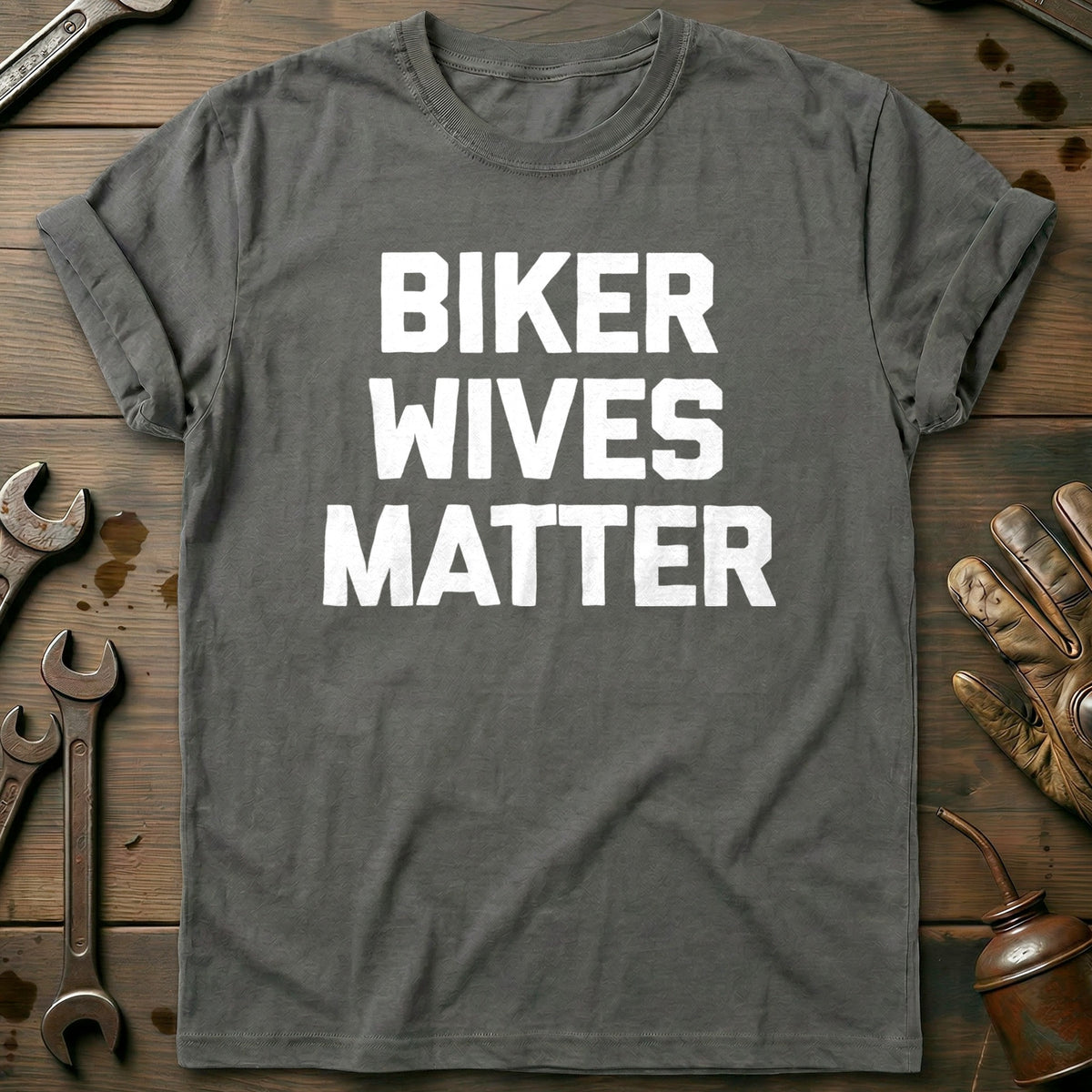 Charcoal - Biker Wives T-Shirt