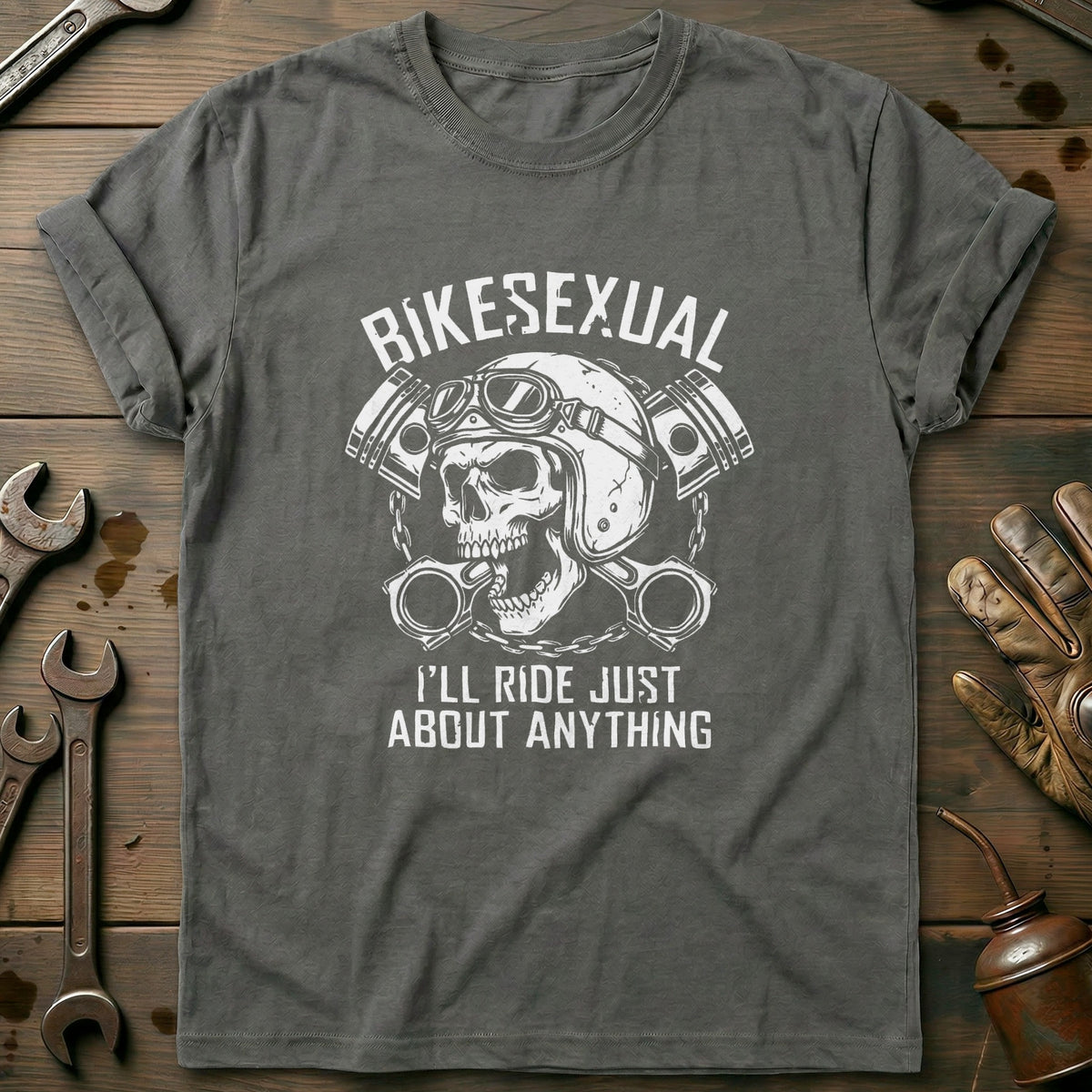 Charcoal - Bikesexual 33 T Shirt