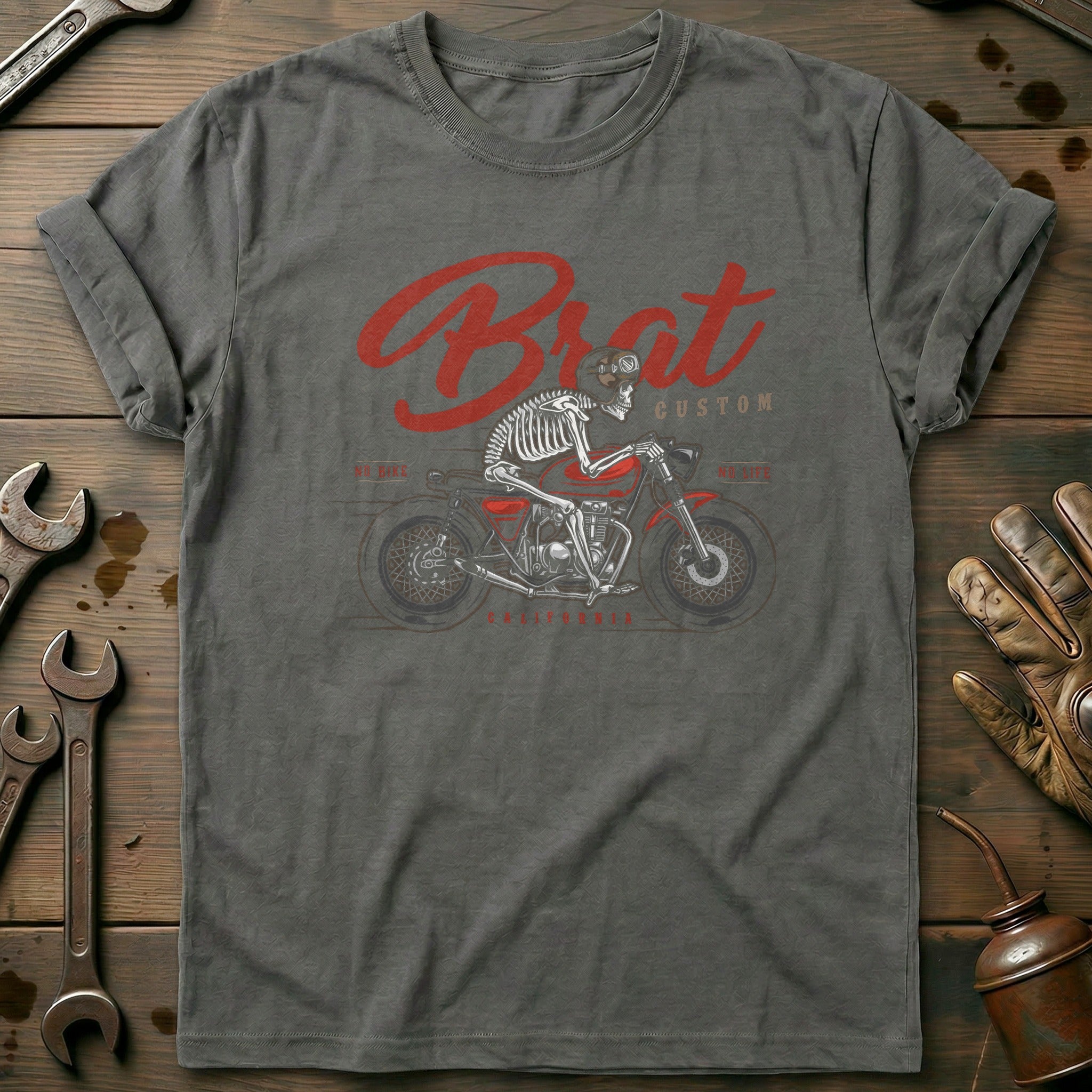 Charcoal - Brat Coloured T Shirt
