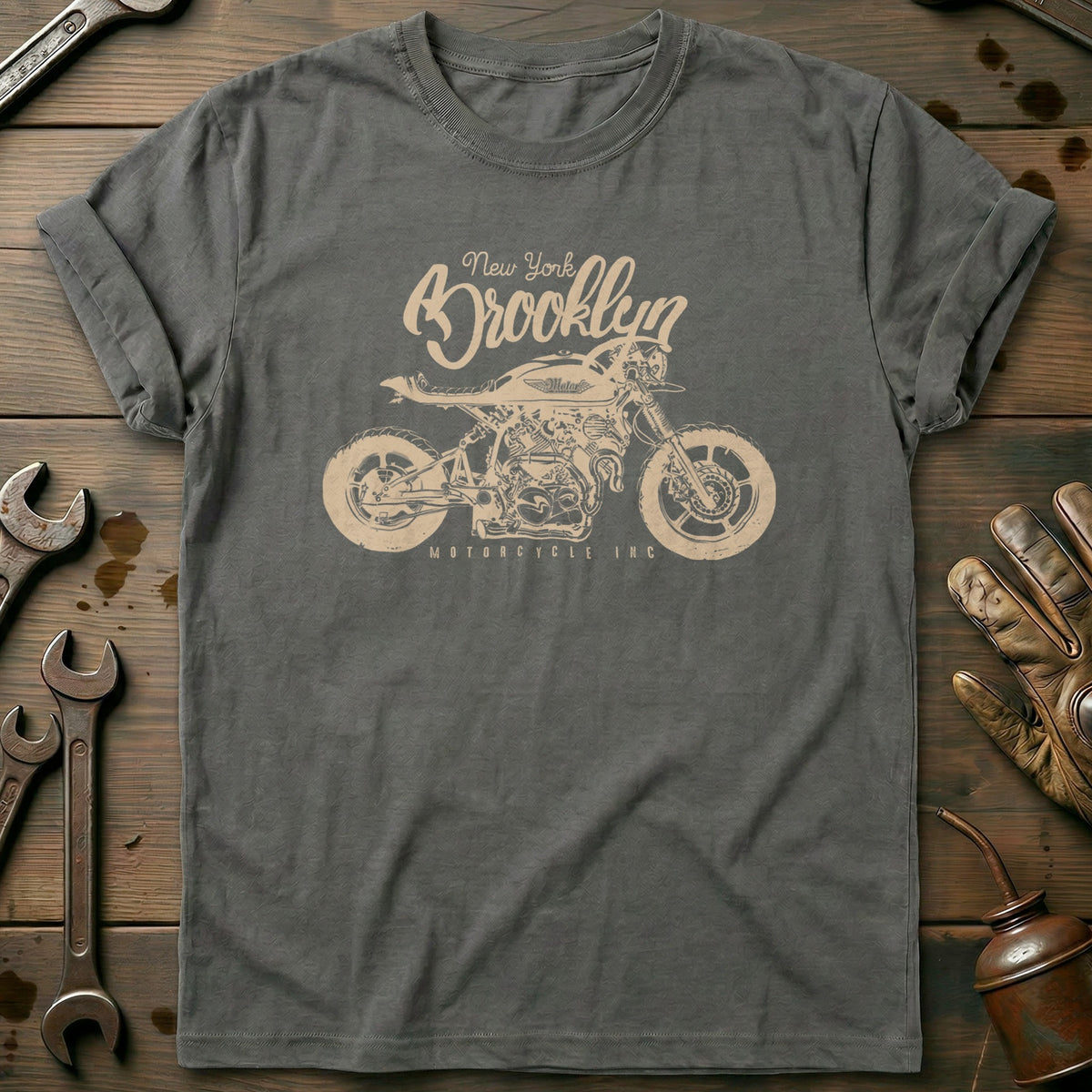 Charcoal - Brooklyn New York T Shirt