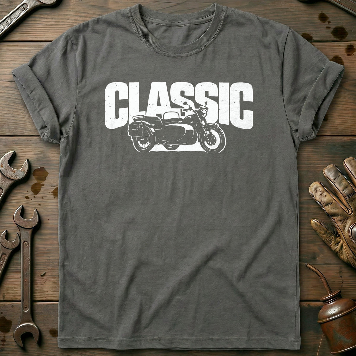 Charcoal - CLASSIC MOTORCYCLE 026 T Shirt