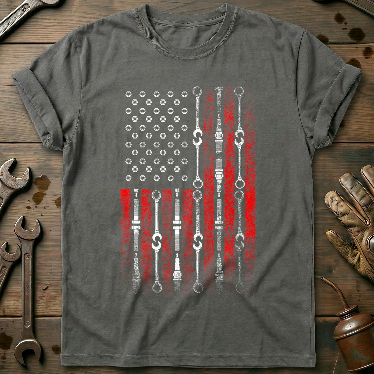 Charcoal - Car Mechanics T-Shirt