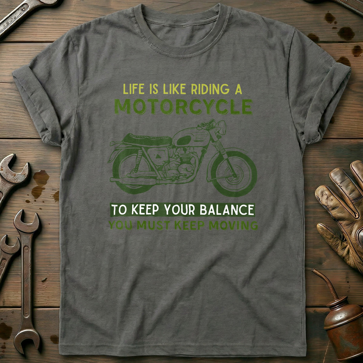 Charcoal - Classic Bike T-Shirt