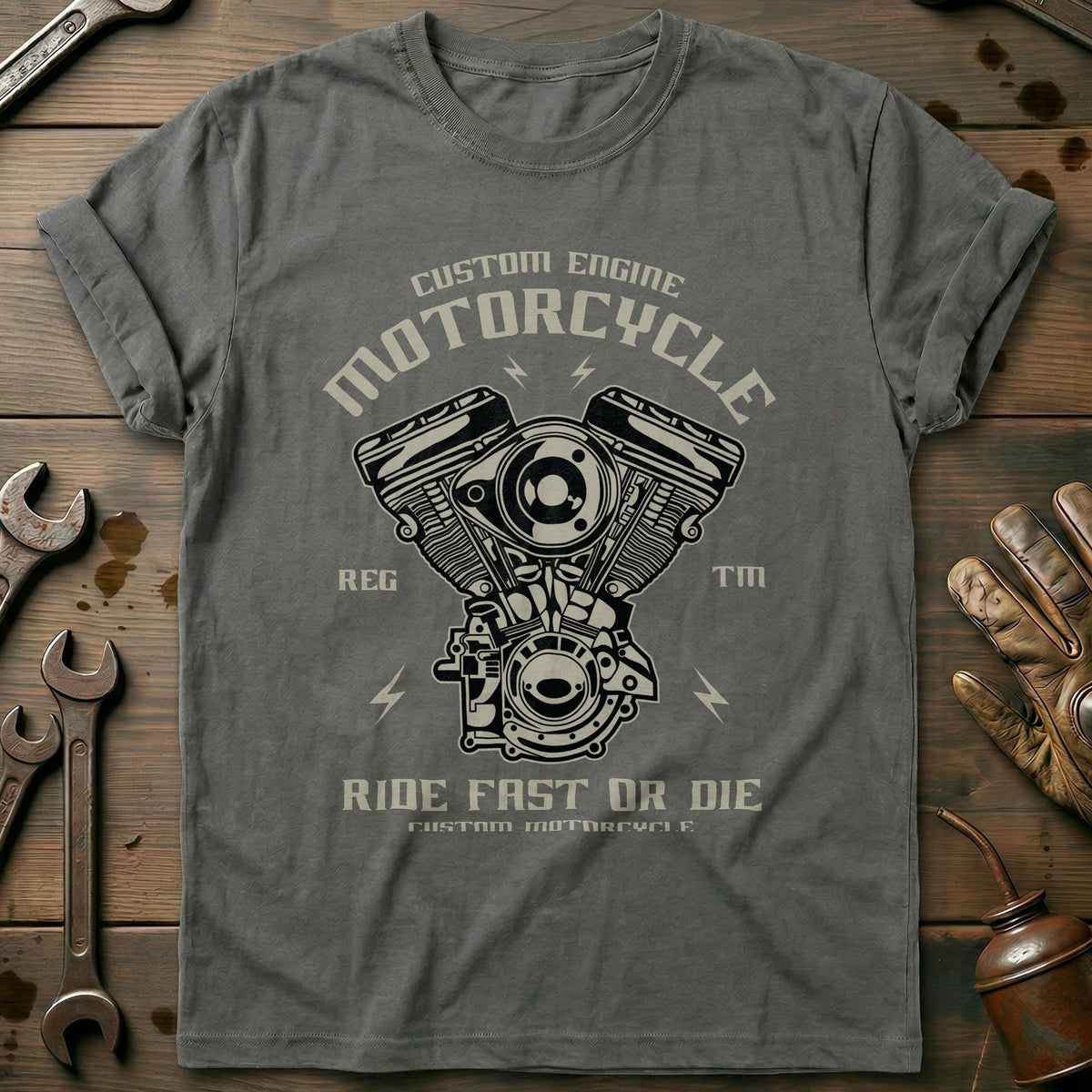 Charcoal - Custom Engine 232 T Shirt