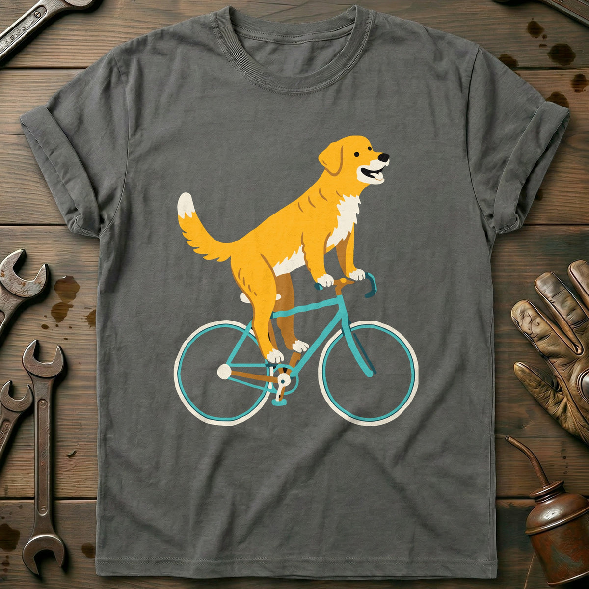 Charcoal - Dog Biker 33 T Shirt