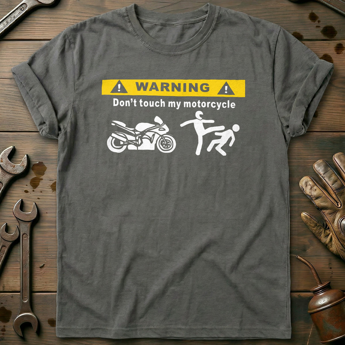 Charcoal - Dont Touch My Bike 45 T Shirt