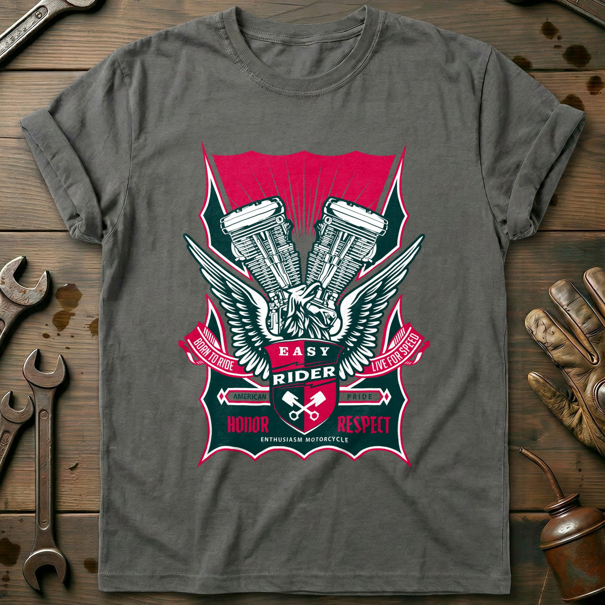 Charcoal - EASY RIDER 423 T Shirt