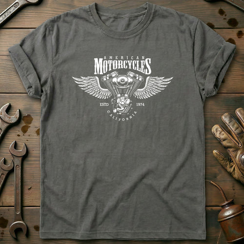 Charcoal - Engine Wings T-Shirt