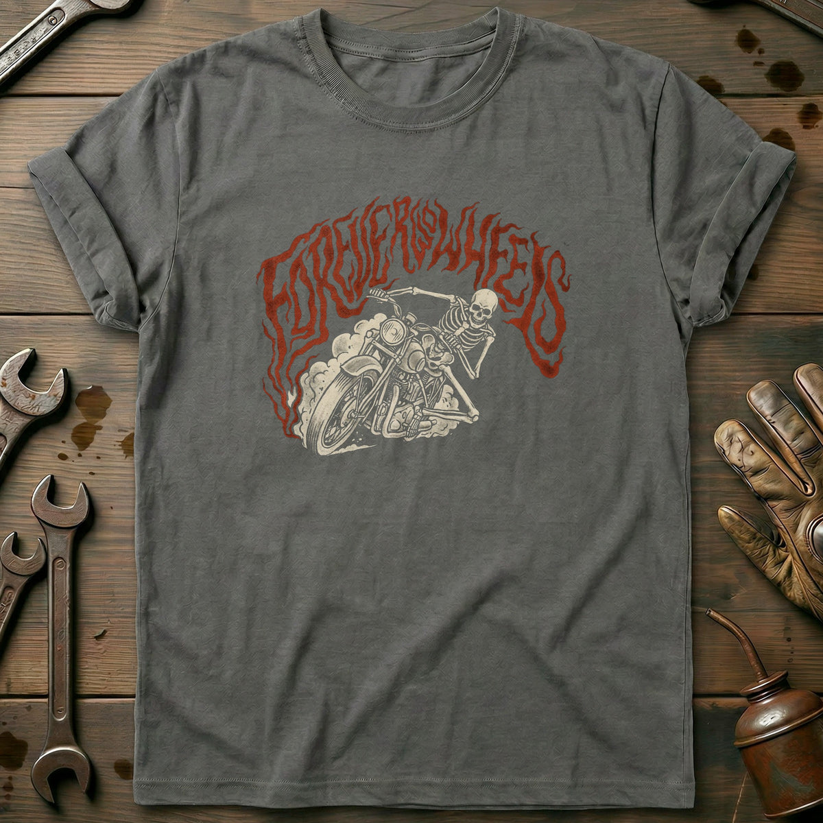 Charcoal - Forever On Wheels 6 T Shirt
