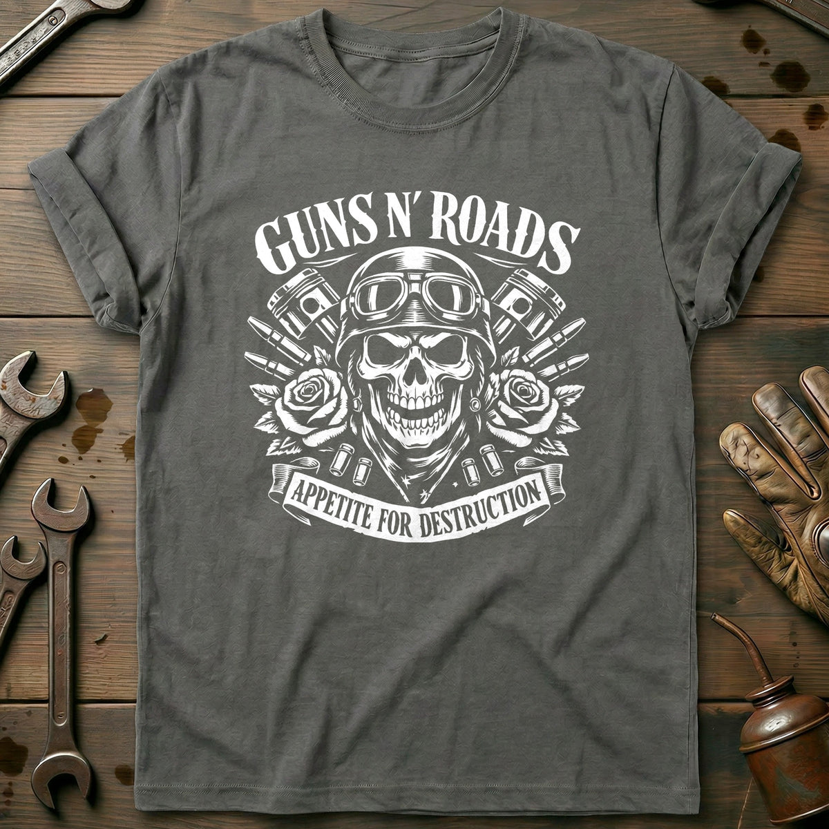 Charcoal - GUNS AND ROADS 026 T Shirt