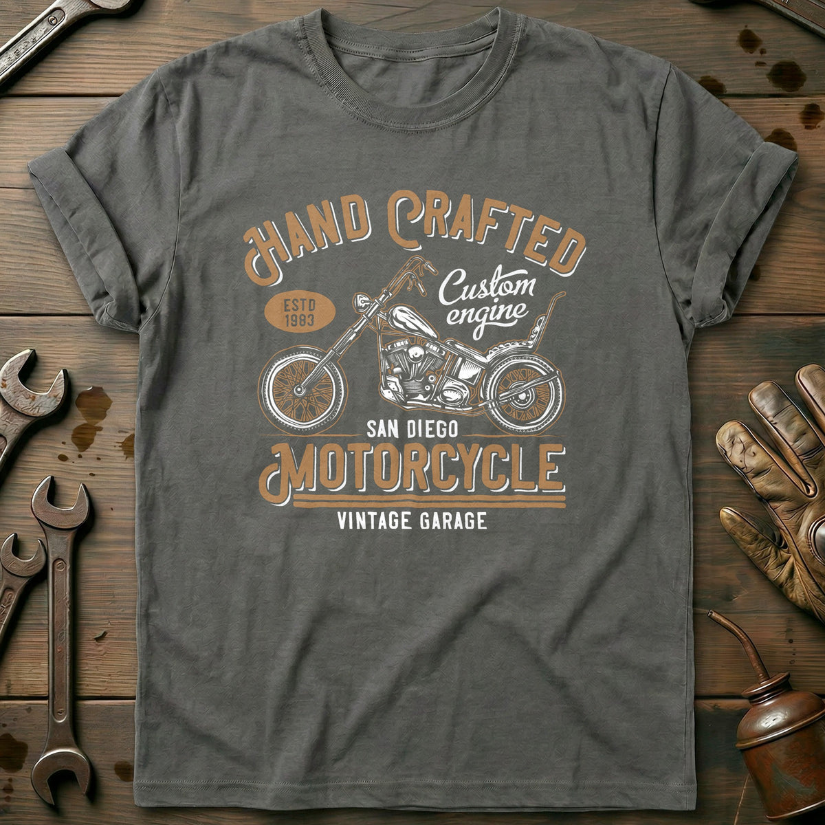 Charcoal - Hand Crafted T-Shirt