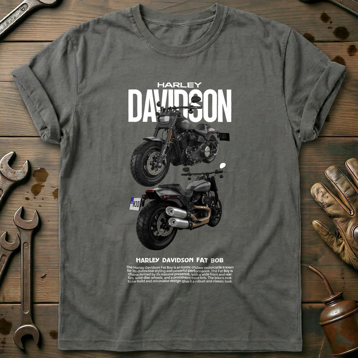 Charcoal - HARLEY D 1 T Shirt