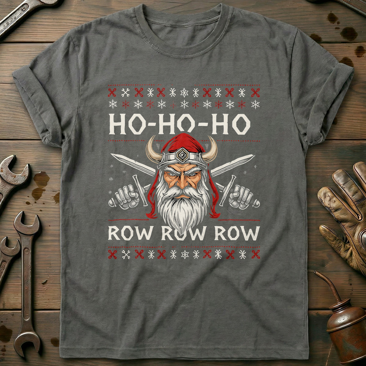 Charcoal - HO-HO-HO-ROW-ROW-ROW T Shirt