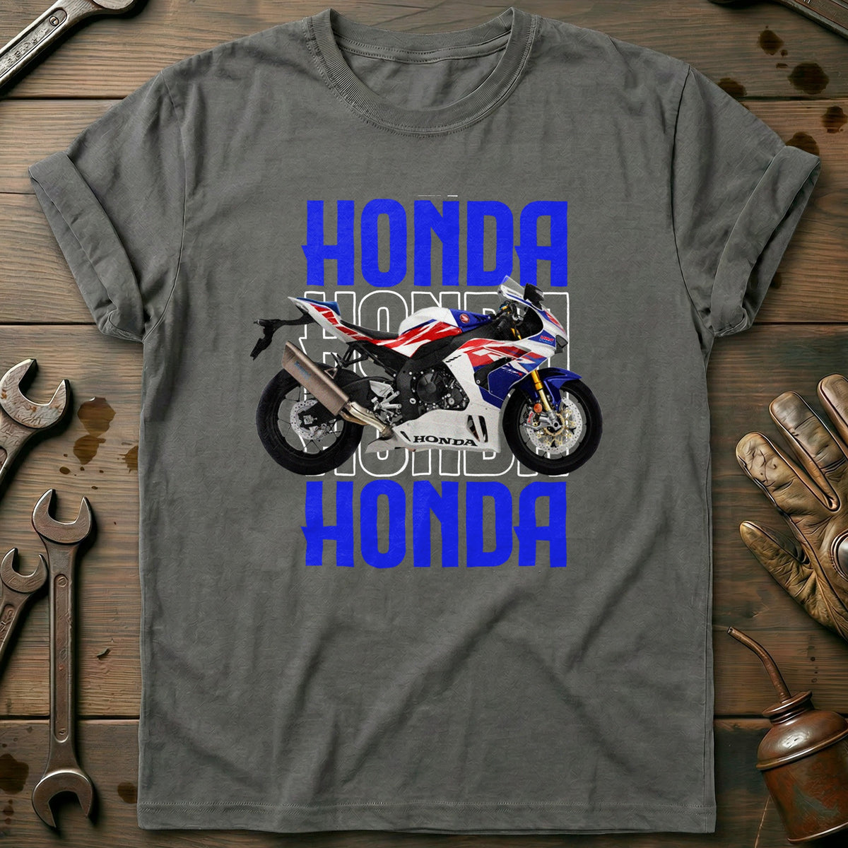 Charcoal - HONDA CBR 1000 BLUE 028 T Shirt