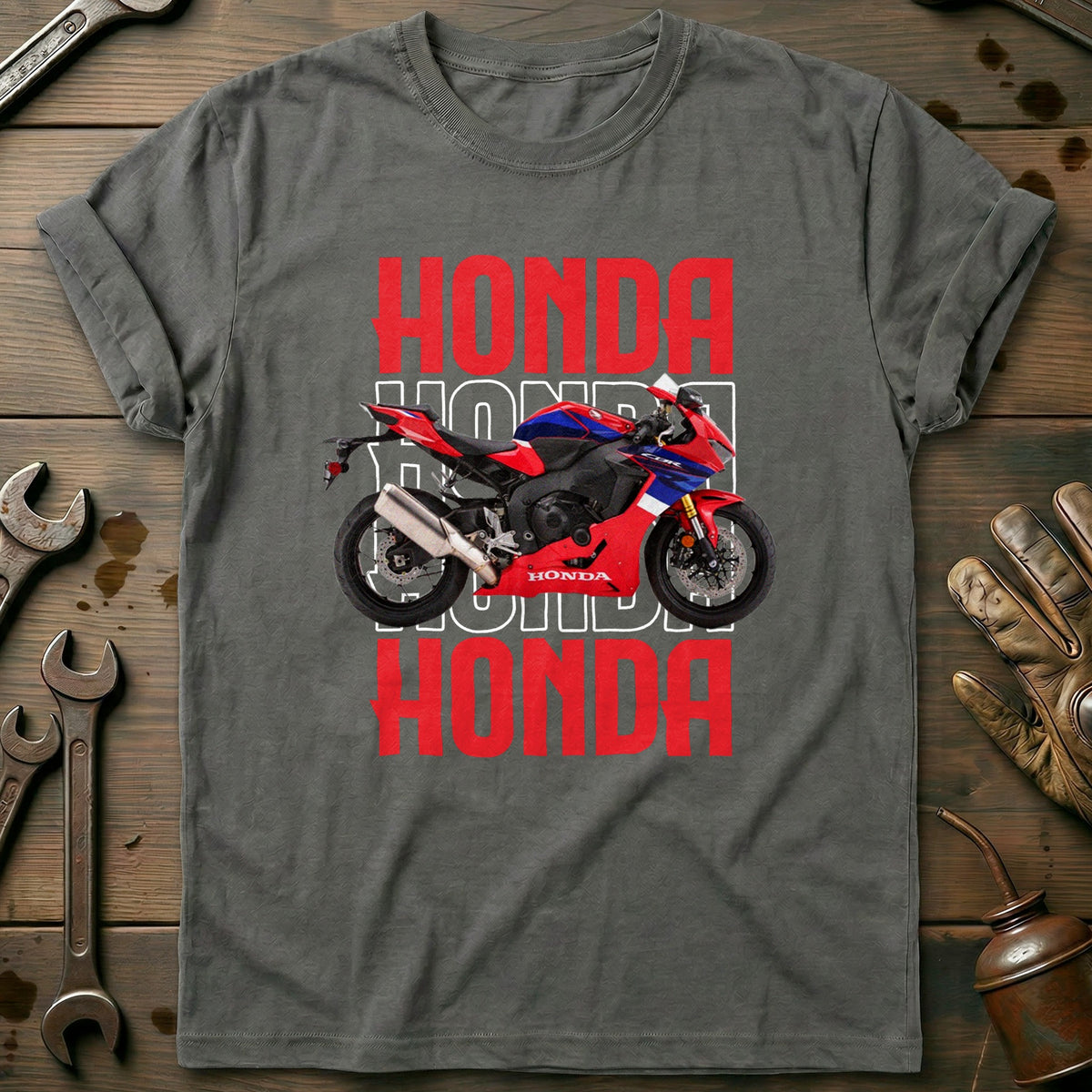 Charcoal - HONDA CBR 1000 RED 028 T Shirt