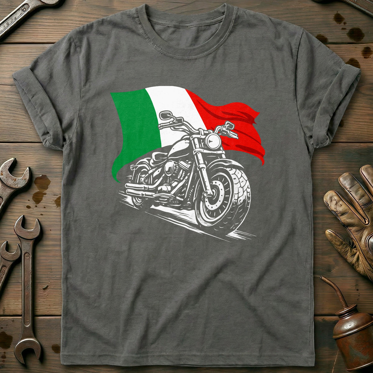 Charcoal - ITALY BIKER 026 T Shirt
