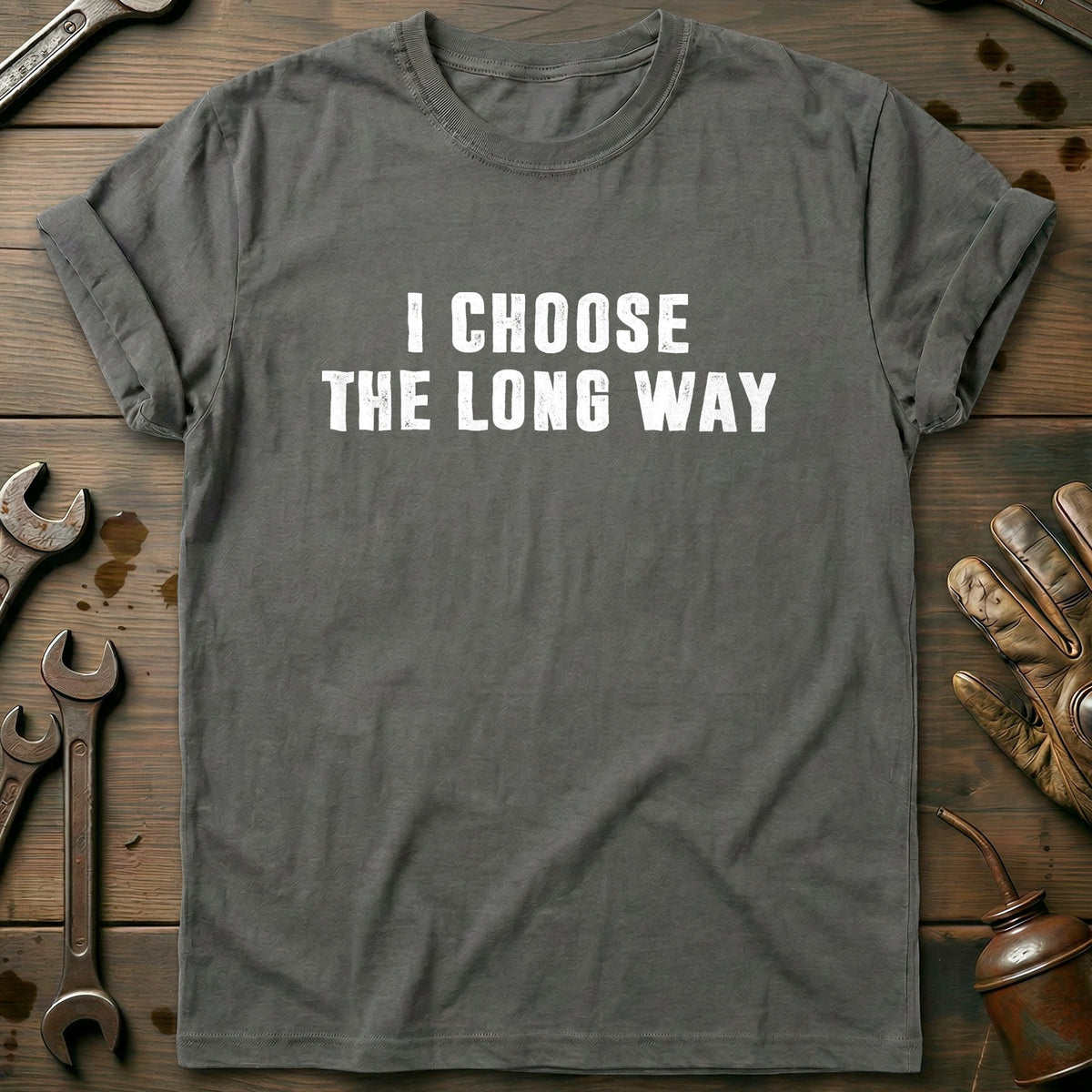 Charcoal - I CHOOSE THE LONG WAY 028 T Shirt