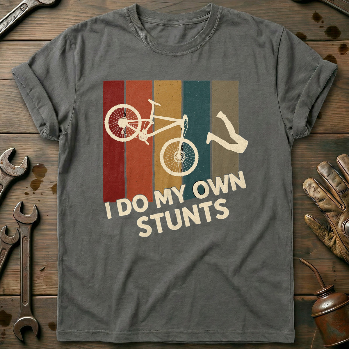 Charcoal - I-Do-My-Own-Stunt T-Shirt