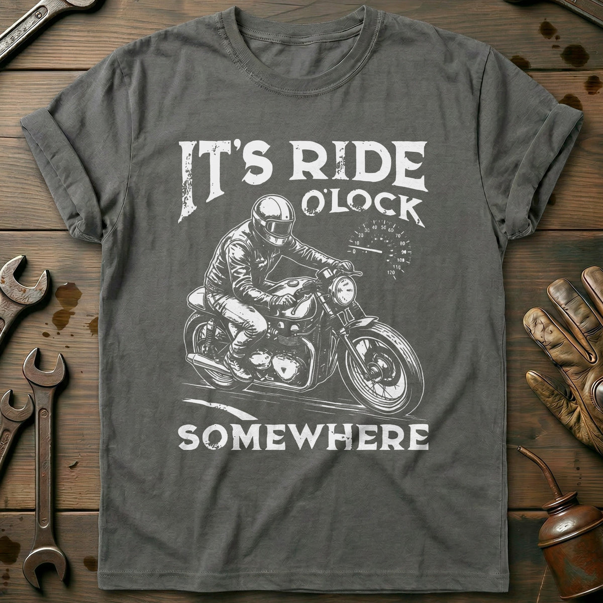 Charcoal - Its Ride Oclock 4 T Shirt