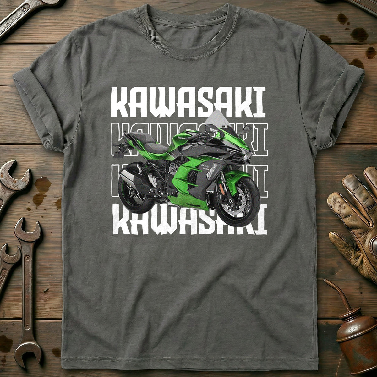 Charcoal - KAWASAKI H2R 028 T Shirt