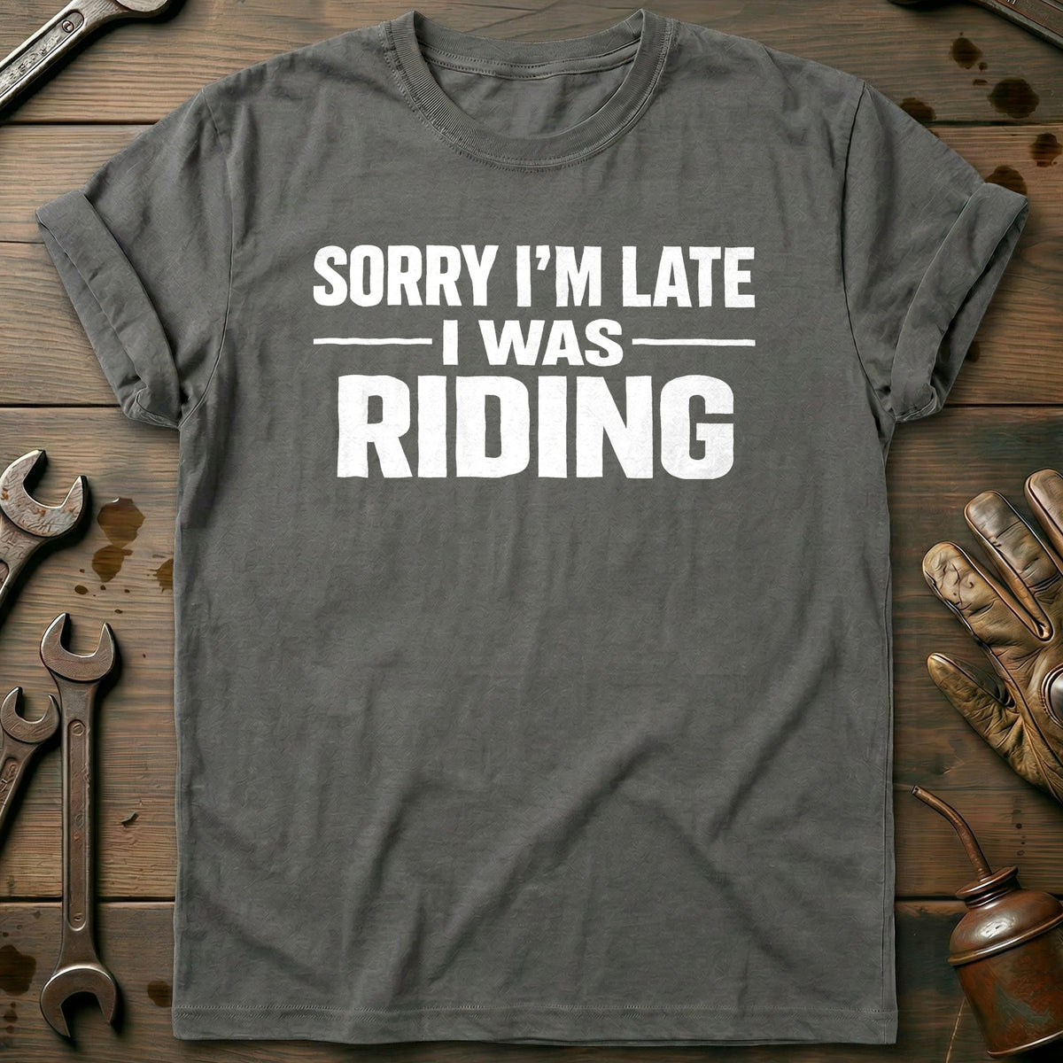 Charcoal - LATE I WAS RIDING 026 T Shirt