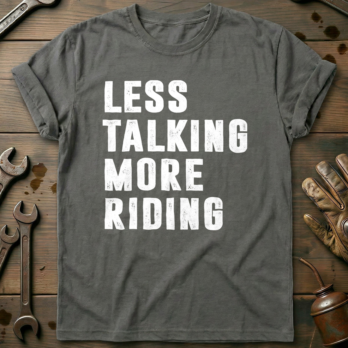 Charcoal - LESS TALK MORE RIDE 026 T Shirt