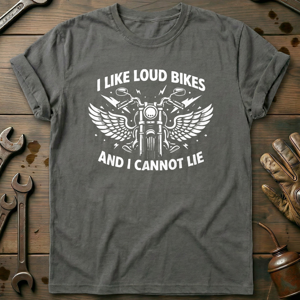 Charcoal - LOUD BIKES 026 T Shirt