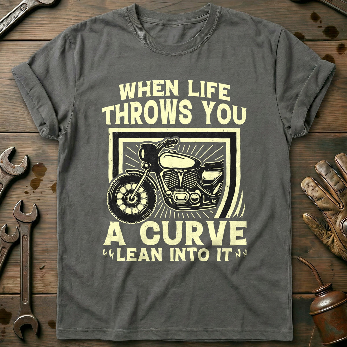 Charcoal - Lean Into It 2 T-Shirt
