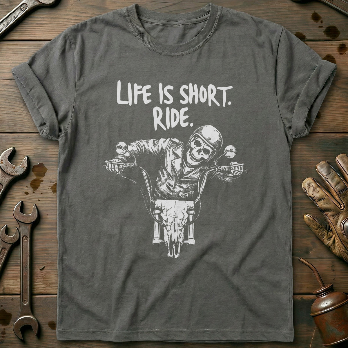 Charcoal - Life Is Short 34 T Shirt