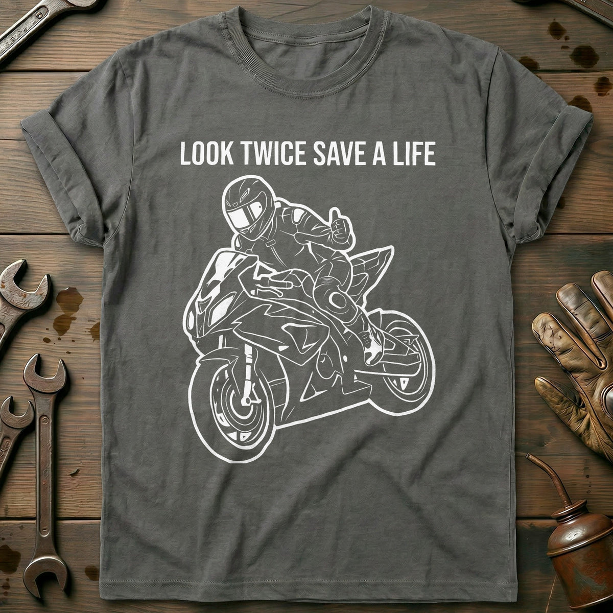 Charcoal - Look Twice 8 T Shirt