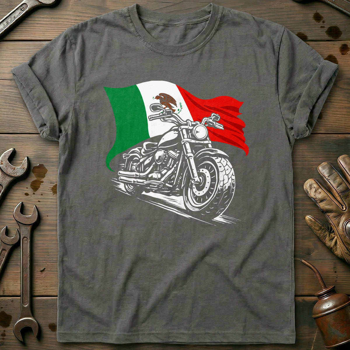 Charcoal - MEXICO BIKER 026 T Shirt
