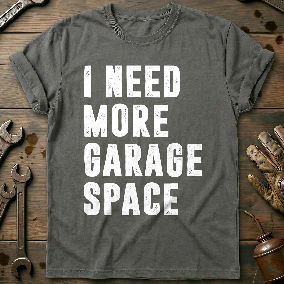 Charcoal - MORE GARAGE SPACE 026 T Shirt